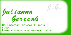 julianna gercsak business card